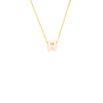 Hermes Mini Pop H Pendant Rose Dragee GHW