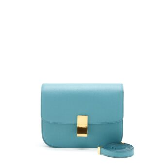 Celine Medium Classic Box Goatskin Antarctic GHW