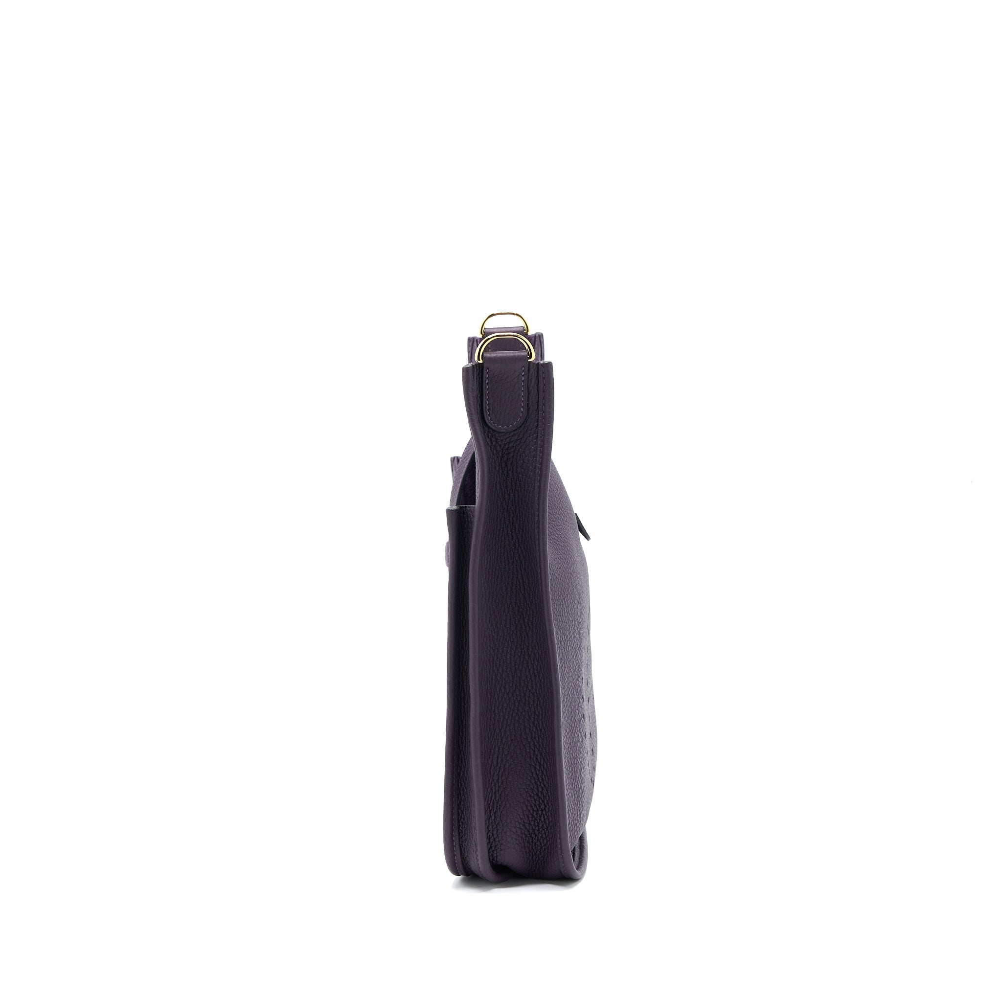 Hermes Evelyne 29 Clemence Raisin GHW Stamp D - Image 4