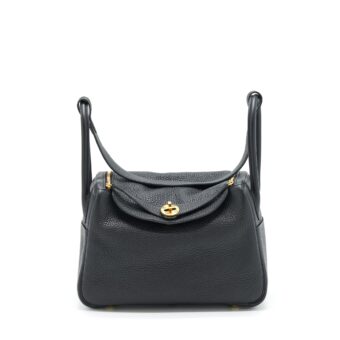 Hermes Lindy 26 Clemence Black GHW Stamp Z