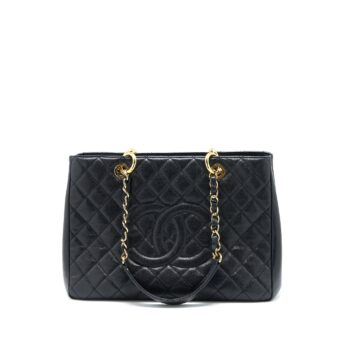 Chanel Grand Shopping Tote Bag Caviar Black GHW