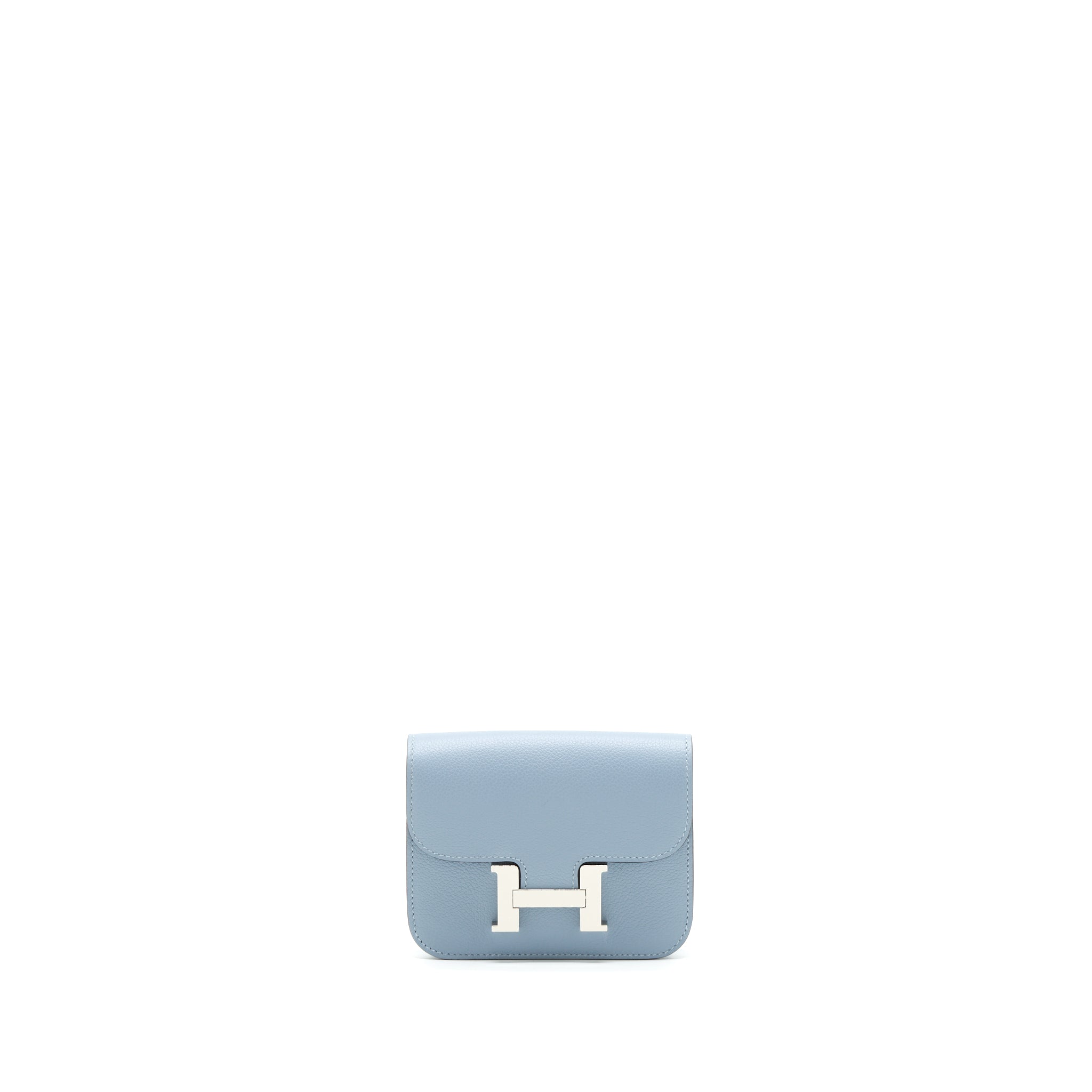 Hermes Constance Slim Evercolor J7 Blue Line SHW Stamp Z