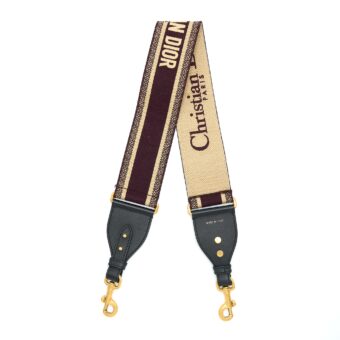 Dior Shoulder Strap Burgundy/Multicolour GHW
