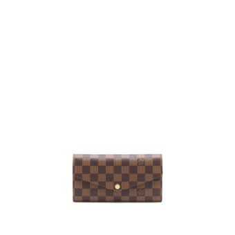 Louis Vuitton Sarah Wallet Damier Ebene Canvas GHW