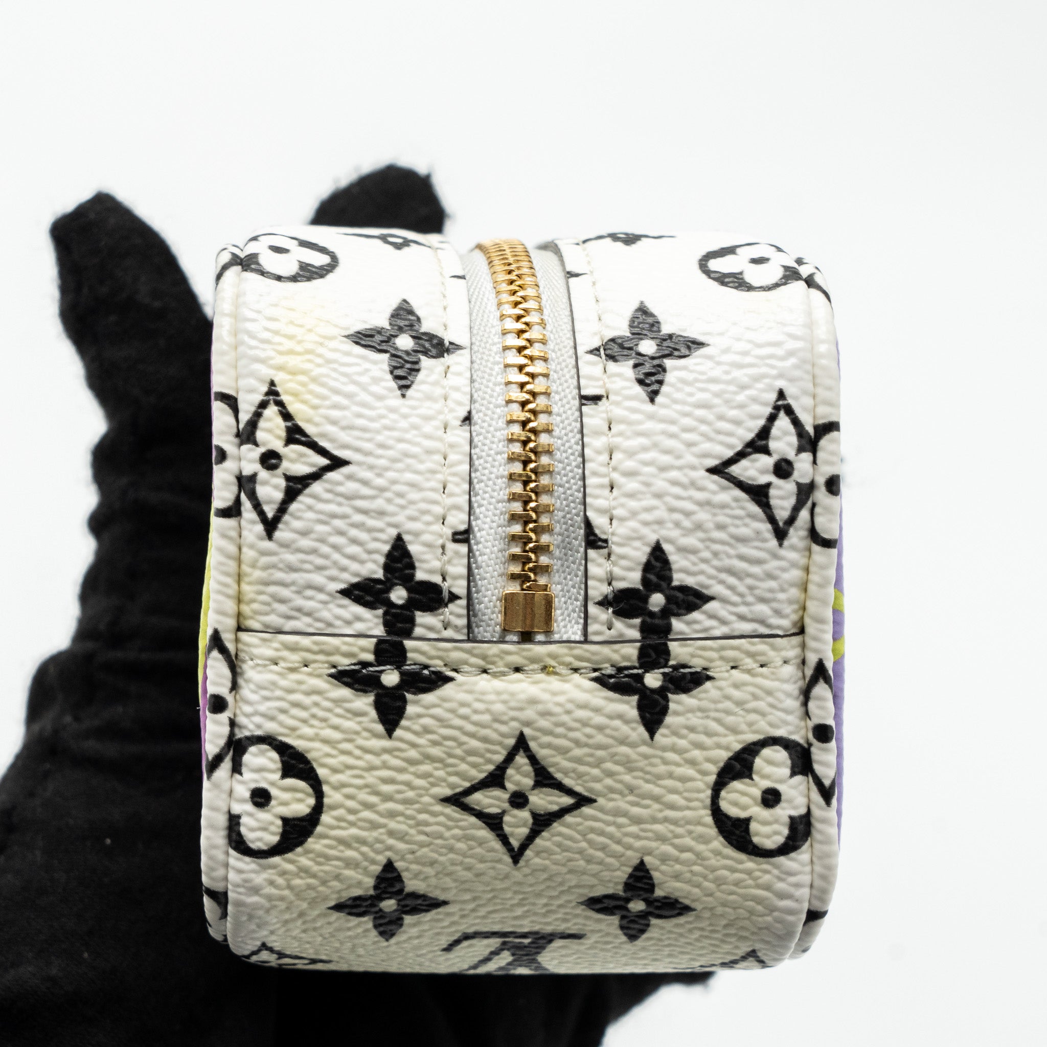 Louis Vuitton Key Chain Cube Coin Purse Monogram Canvas Multicolour GHW - Image 12