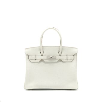 Hermes Birkin 30 Togo Gris Perle SHW Stamp U