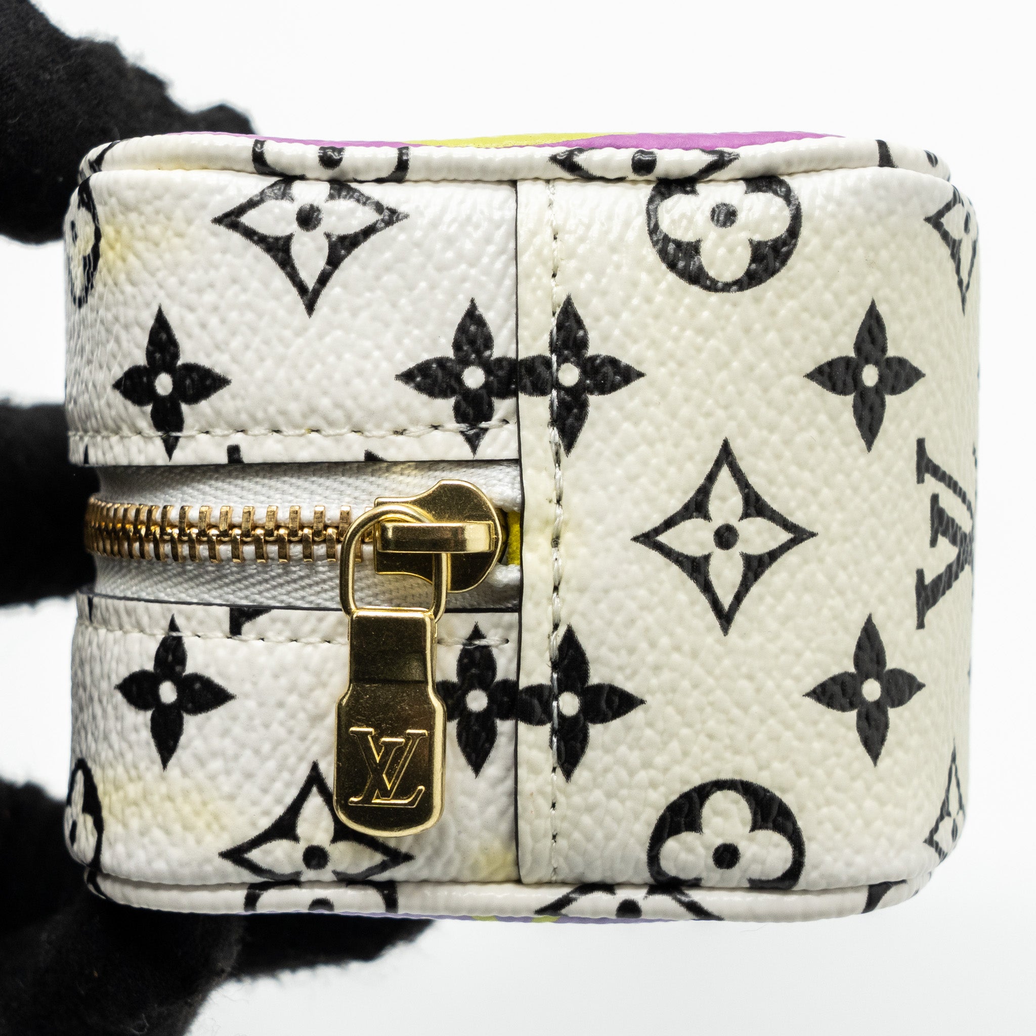 Louis Vuitton Key Chain Cube Coin Purse Monogram Canvas Multicolour GHW - Image 11