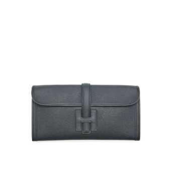 Hermes Jige Clutch in Black