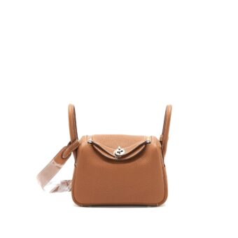 Hermes Mini Lindy Gold With SHW Stamp Y