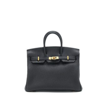 Hermes Birkin 25 Togo Black RGHW Stamp D