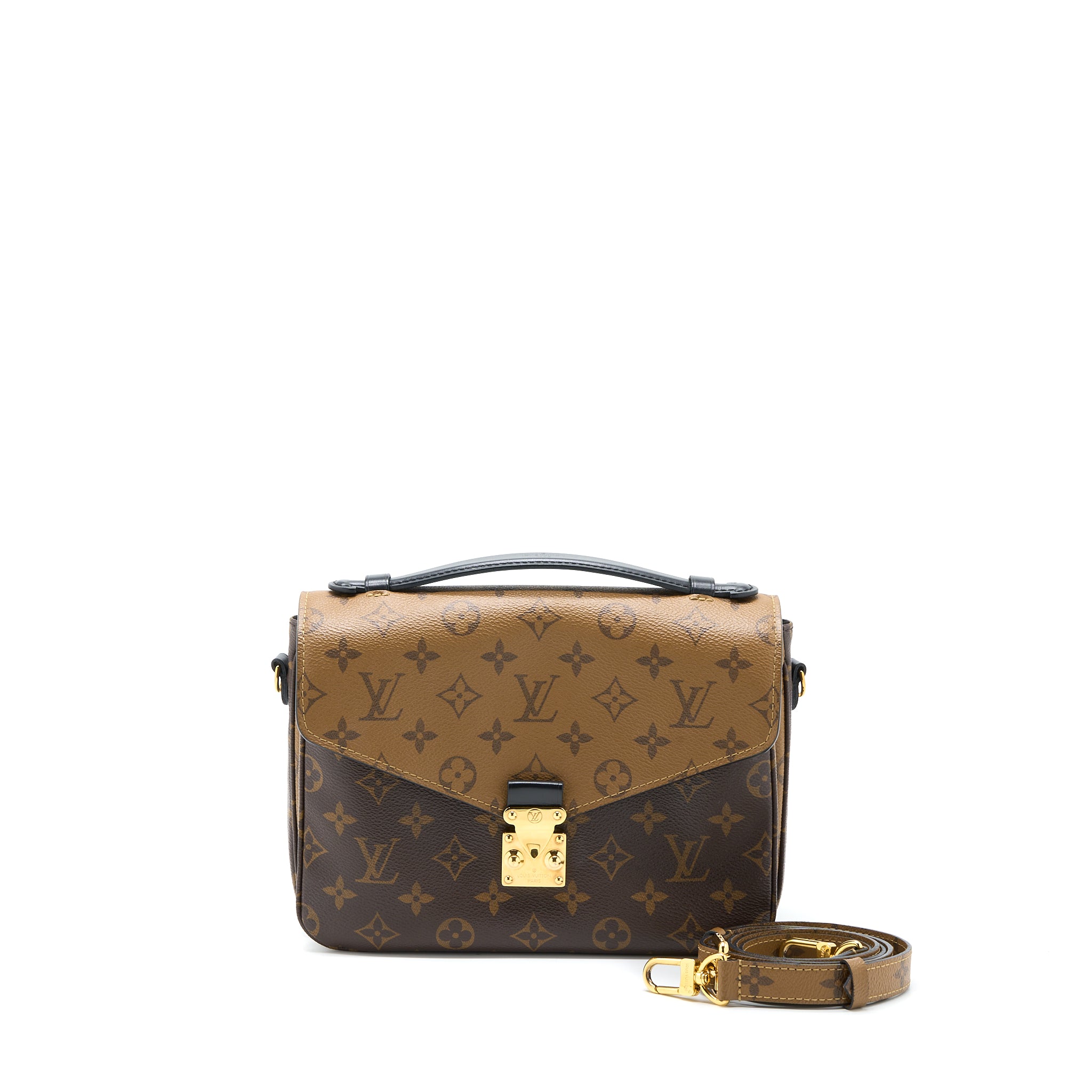 Louis Vuitton Pochette Metis Monogram Reverse Canvas GHW
