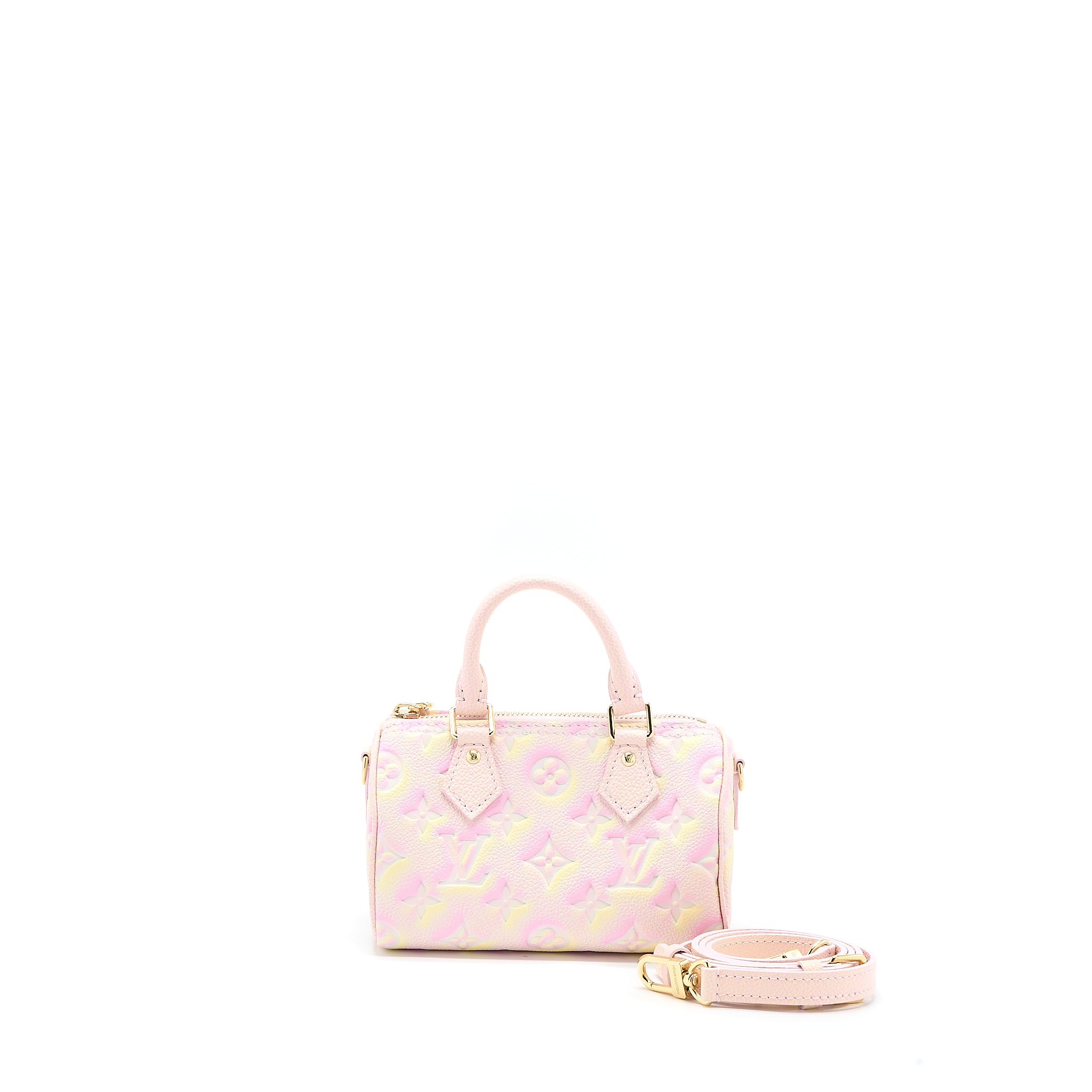 Louis Vuitton Nano Speedy Monogram Empreinte Multicolour GHW (New version)