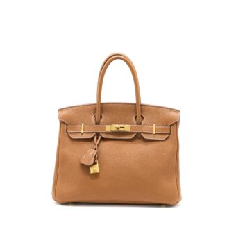 Hermes Birkin 30 Togo Gold GHW Stamp T
