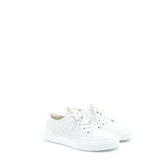 Hermes Size 37.5 Deep Sneaker Calfskin White