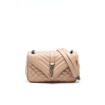 Saint Laurent Monogram Envelope Bag Dusty Rose