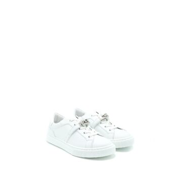 Hermes Size 37 Day Sneakers Calfskin White SHW