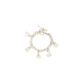Hermes 5 Bags Amulette Bracelet Medium Model in Sterling Silver