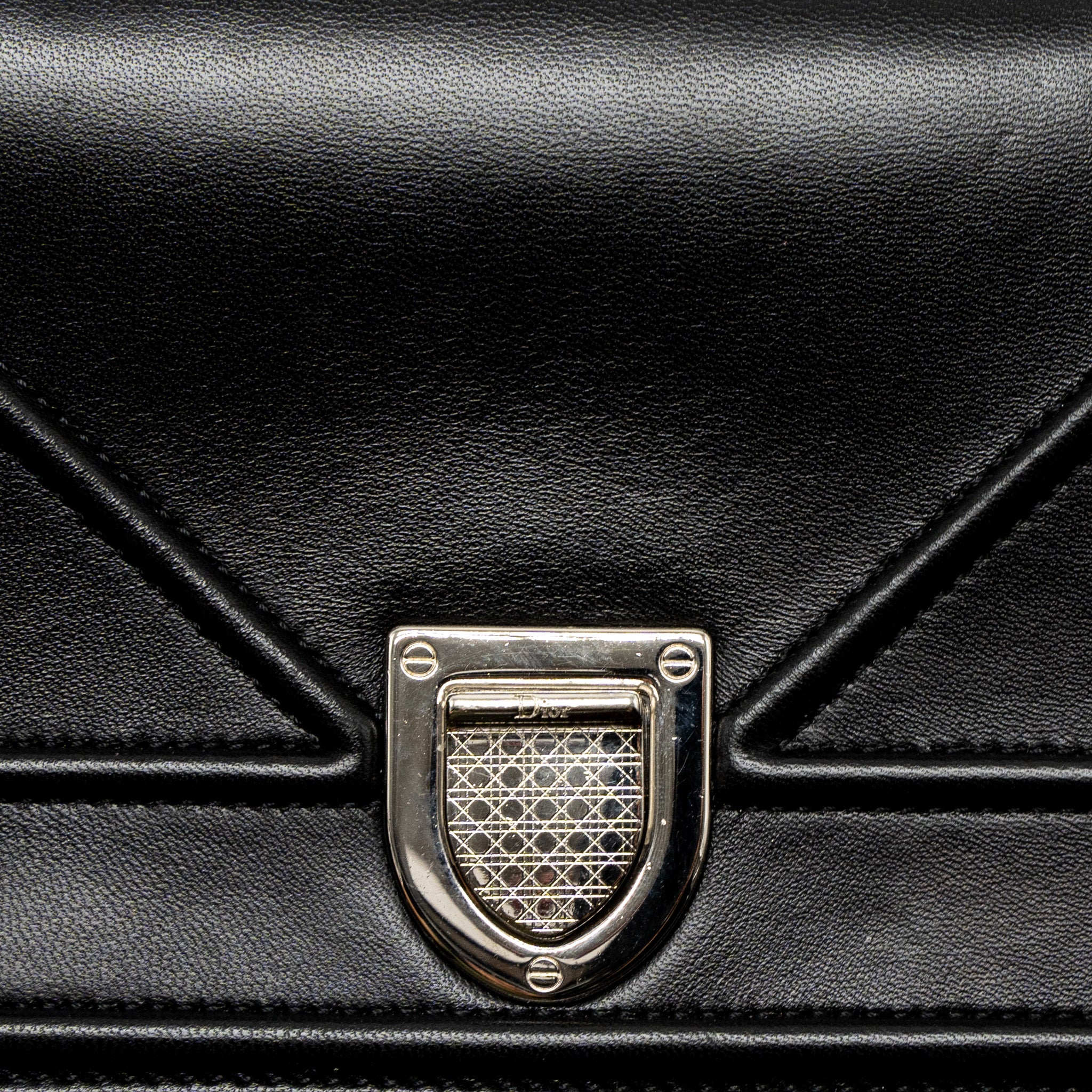 Dior Mini Diorama Bag Calfskin Black SHW - Image 8