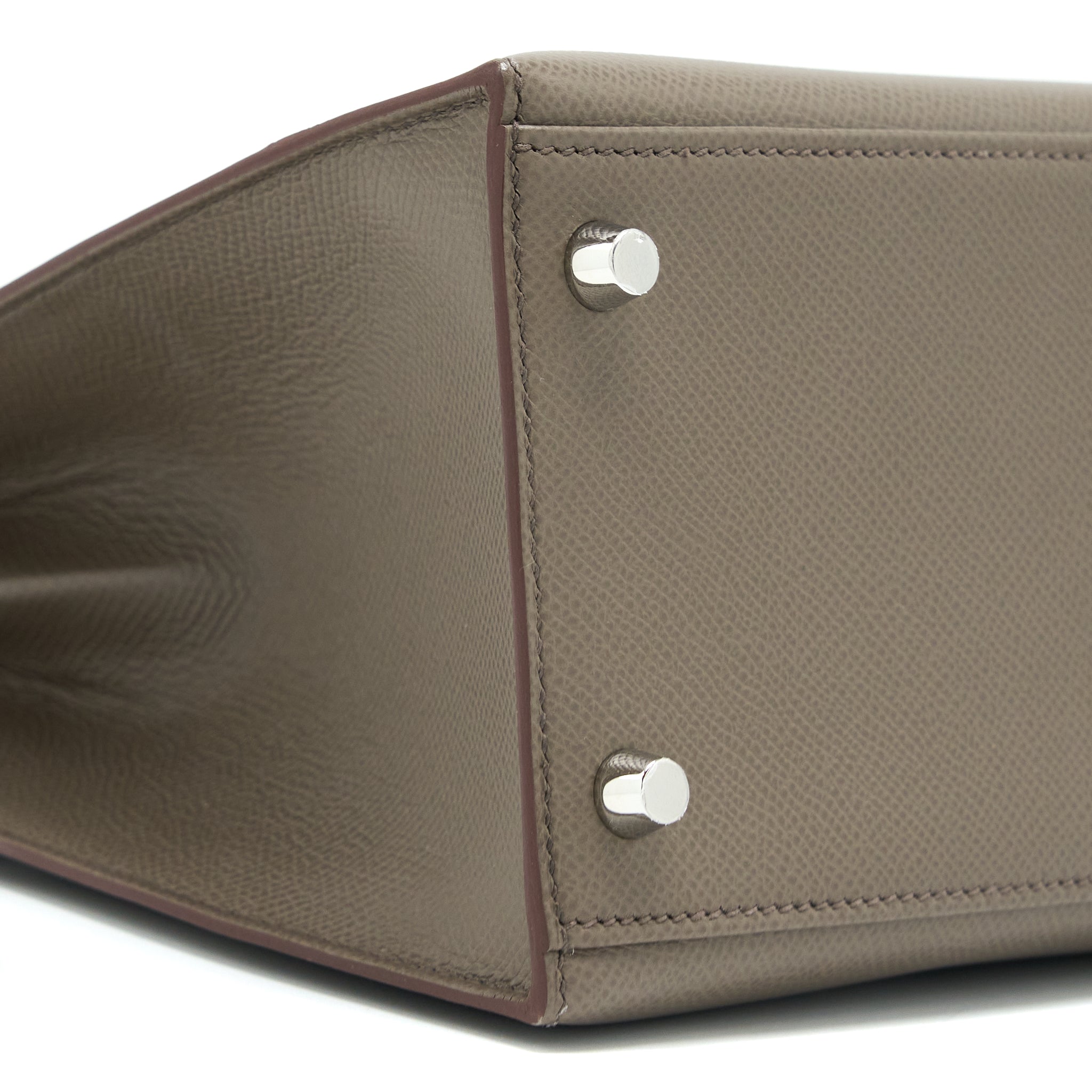 Hermes Kelly 28 Epsom 8F Gris Etain SHW Stamp Z - Image 9