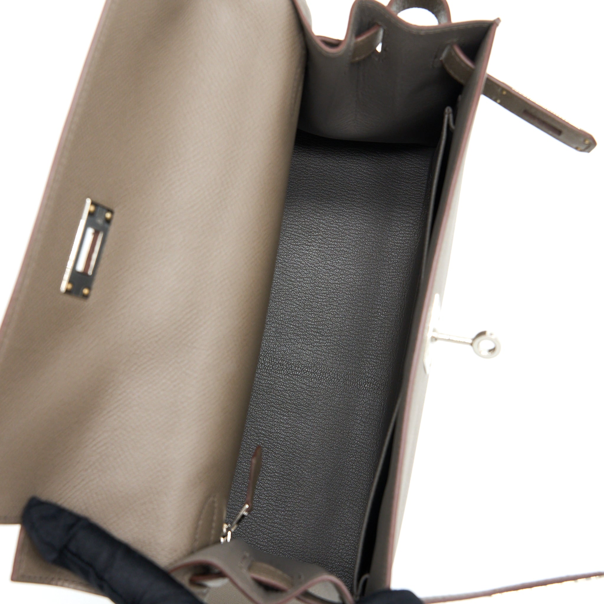 Hermes Kelly 28 Epsom 8F Gris Etain SHW Stamp Z - Image 6