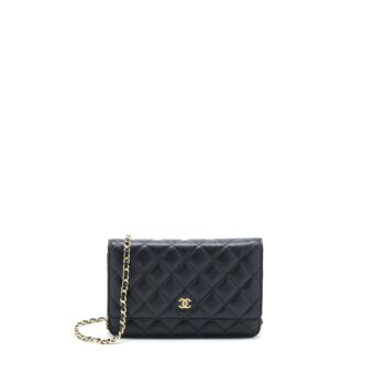 Chanel Classic Wallet On Chain Caviar Black GHW(Microchip)