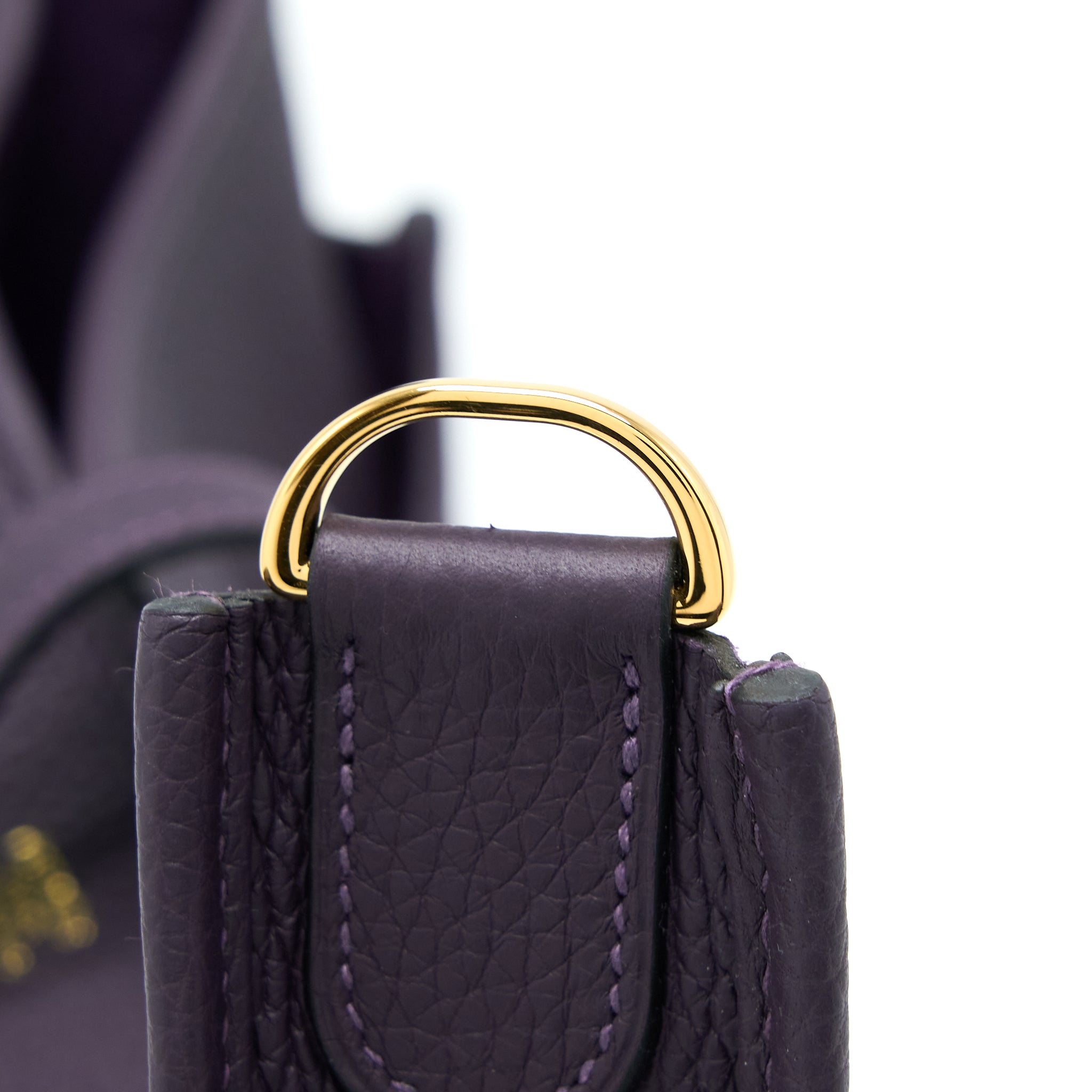 Hermes Evelyne 29 Clemence Raisin GHW Stamp D - Image 10