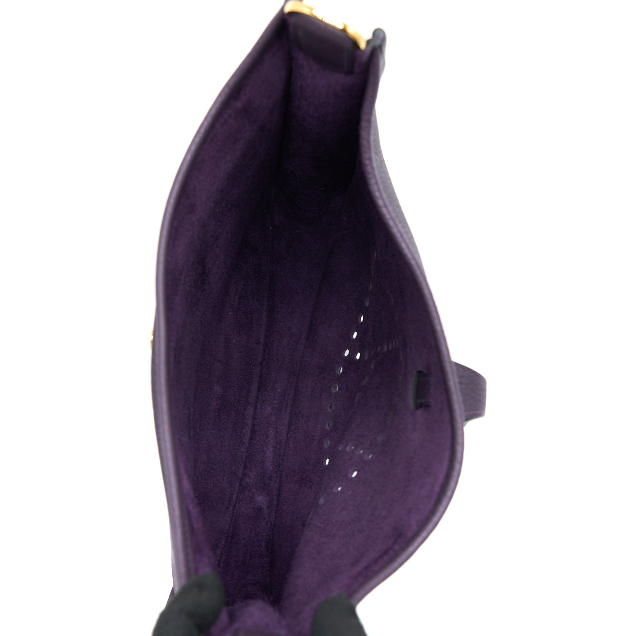 Hermes Evelyne 29 Clemence Raisin GHW Stamp D - Image 9