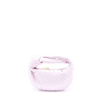 Bottega Veneta Mini Jodie Lambskin Pale Pink GHW