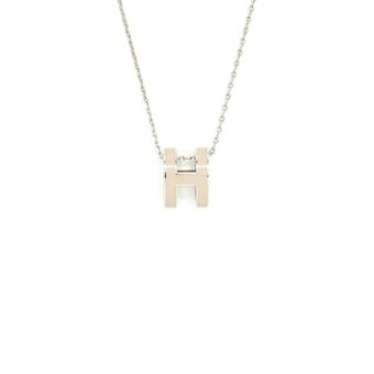 Hermes Pop H Pendant Marron Glace SHW
