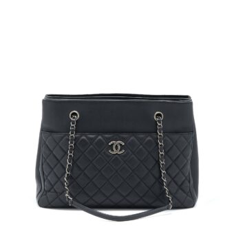 Chanel Urban Companion Tote Bag Caviar Black Ruthenium Hardware