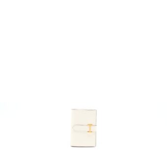 Hermes Bearn Mini Wallet Chevre Mysore Goatskin Nata GHW Stamp U