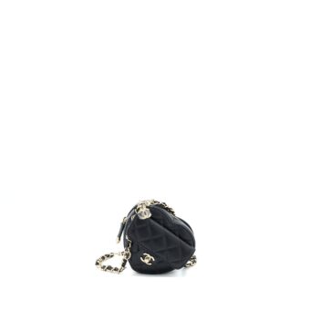 CHANEL 22S Heart Belt Bag Lambskin Black LGHW