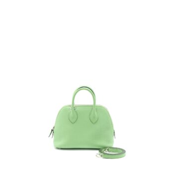 Hermes Mini Bolide Chevron Mysore Vert Criquet SHW Stamp D