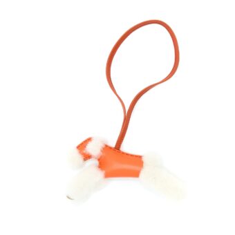 Hermes Budy Bag Charm Orange Poppy