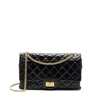 Chanel 2.55 Reissue 227 Shiny Aged Calfskin Black GHW