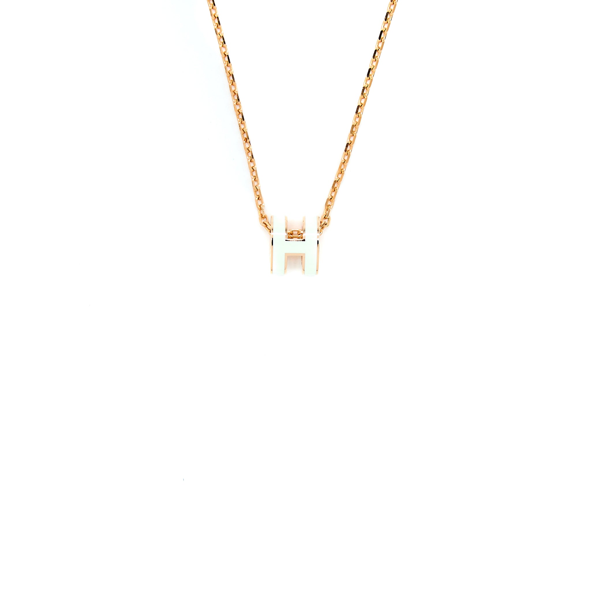Hermes Mini Pop H Pendant Vert Fizz RGHW