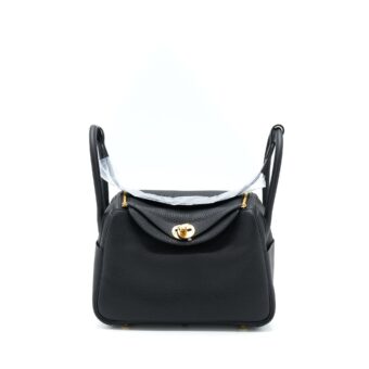 Hermes Lindy 26 Clemence Black GHW Stamp U