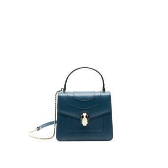 Bvlgari Serpenti Forever Top Handle Bag Dark Green