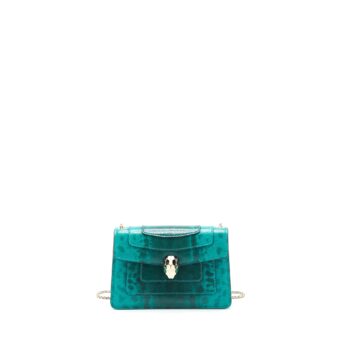 Bvalgari Serpenti Forever Crossbody Mini Bag Karung Green