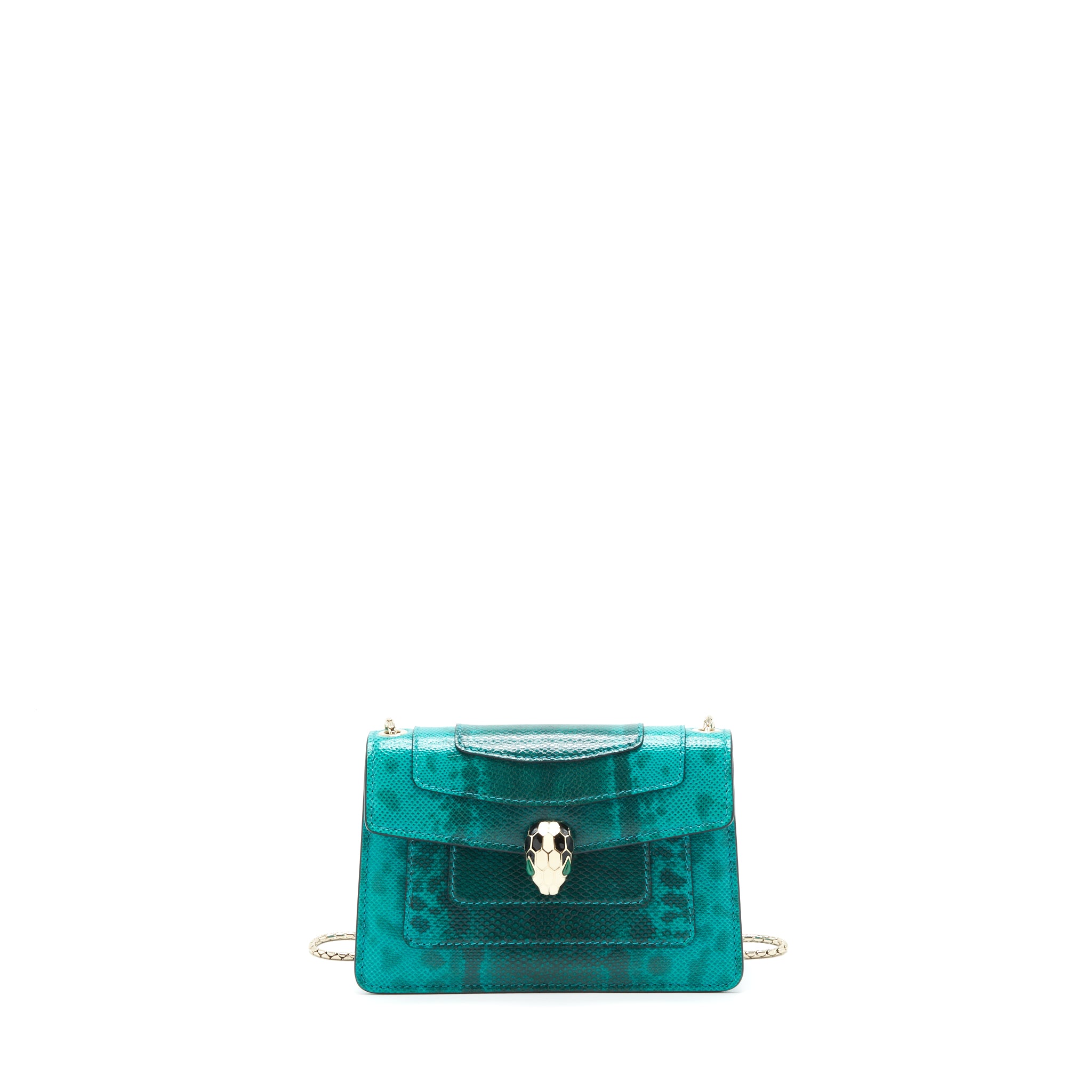 Bvalgari Serpenti Forever Crossbody Mini Bag Karung Green