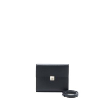 Hermes Clic 16 Wallet Epsom Black SHW Stamp Y