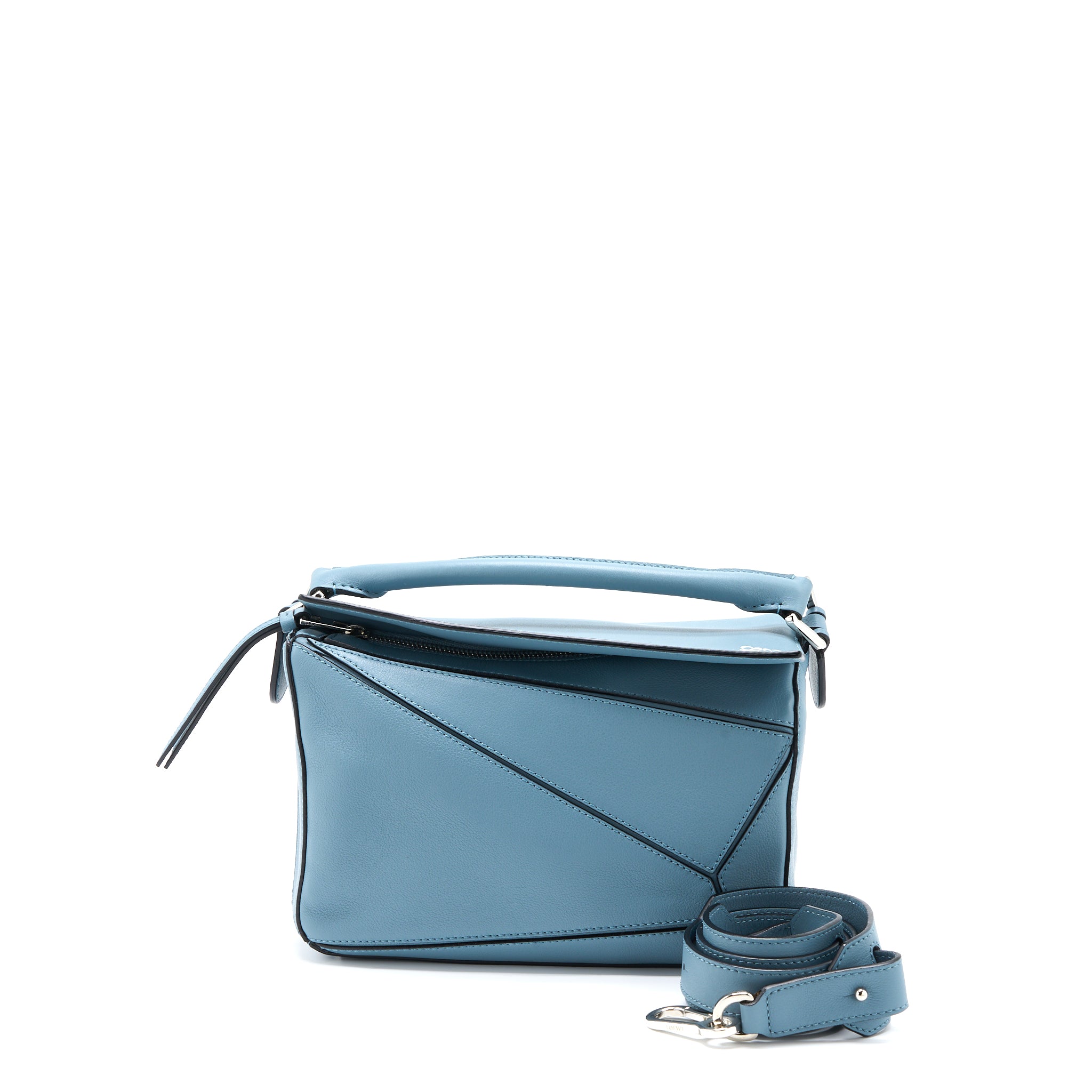 Loewe Small Puzzle Bag Calfskin Blue SHW