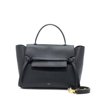 Celine Mini Belt Bag Grained Calfskin Black GHW