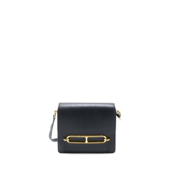 Hermes Mini Roulis Evercolor Black GHW Stamp C