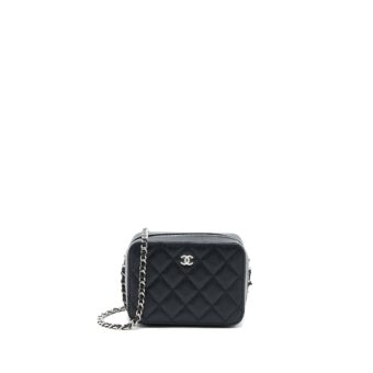 Chanel Mini Camera Case Caviar Black SHW