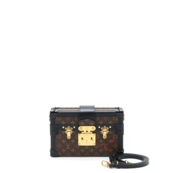 Louis Vuitton Petite Malle Monogram Canvas And Leather GHW