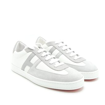 Hermes Size 43 Men's Sneaker White/ Grey