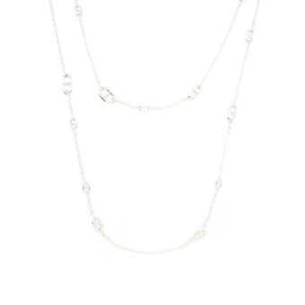 Hermes Farandole Long Necklace Sterling Silver