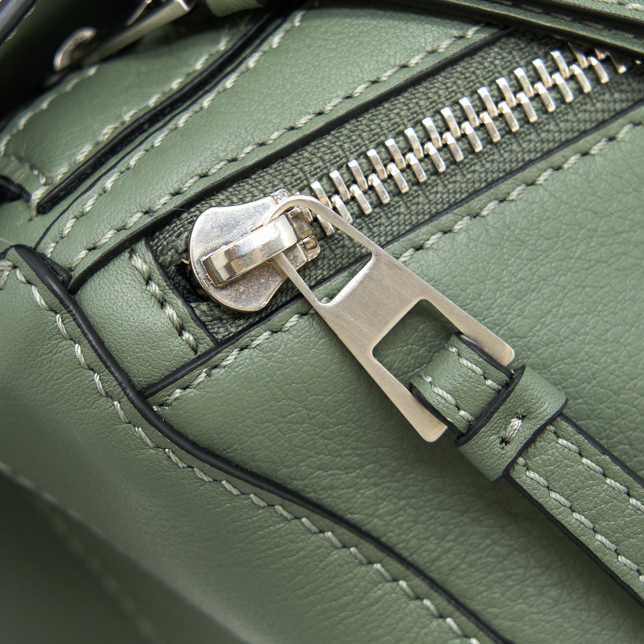 Loewe Mini Puzzle Bumbag Calfskin Dark Sage SHW - Image 7