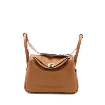 Hermes Lindy 26 Clemence Gold GHW Stamp U